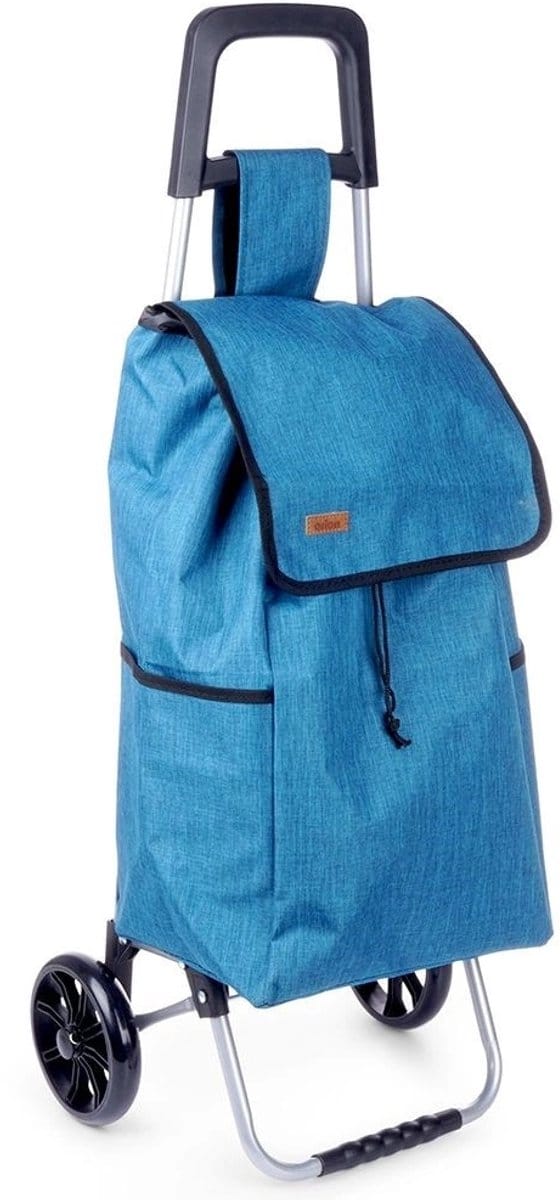 Orion - Boodschappentrolley - 40L - Blauwe Zak - Eenvoudig Handig