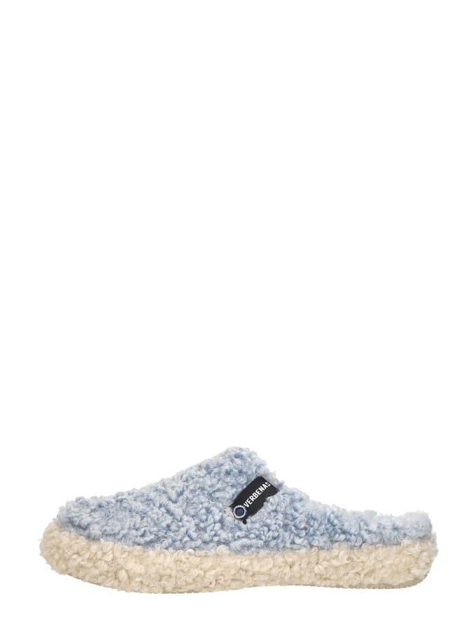 Verbenas Yuma Curly Pantoffels Open - licht blauw - Maat 39