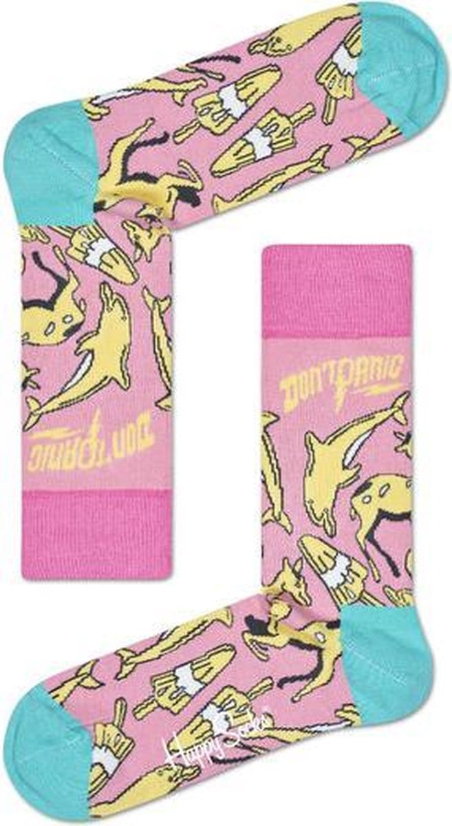Happy Socks Limited Edition - Roze/Geel/Groen - Maat 36-40