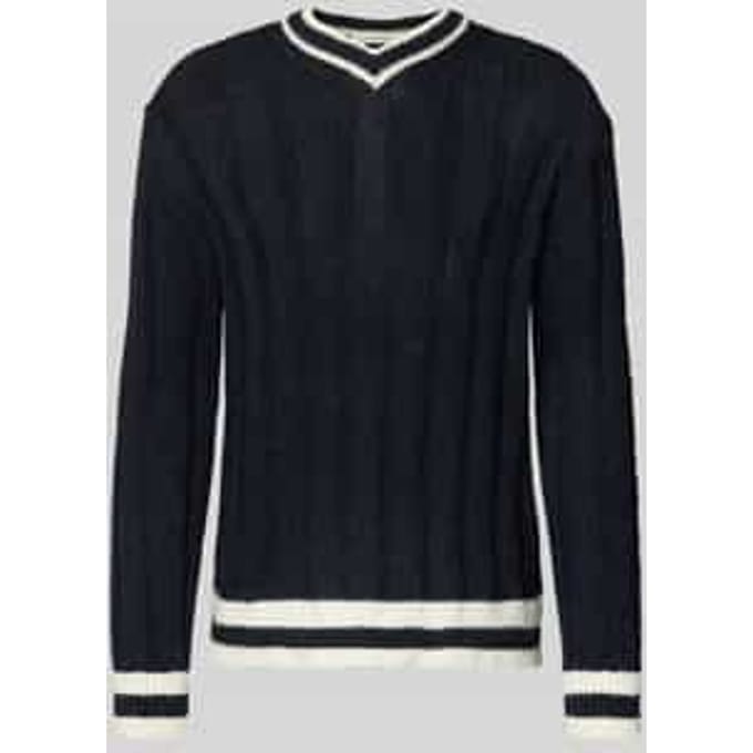 Relaxed fit gebreide pullover met wol, model 'ROY'