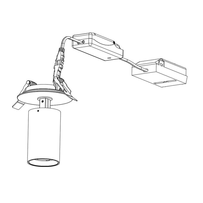 The Light Group SLC LED inbouwspot Art, 1-lamp, wit, 3.000 K, aluminium