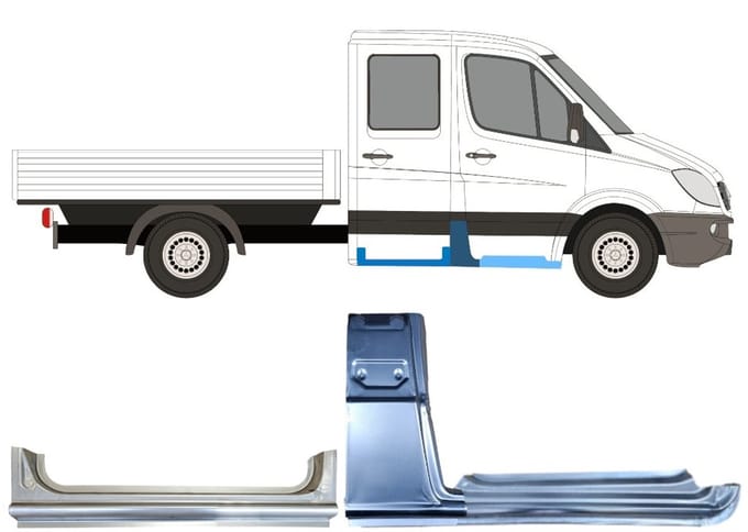Reparatiepaneel set voor Volkswagen Crafter 2005-2017 / Rechts