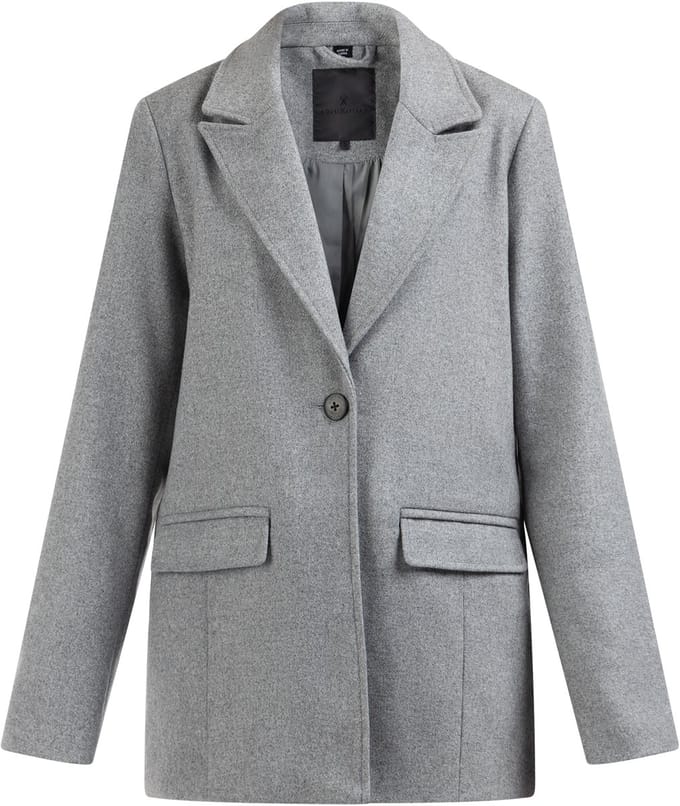 DreiMaster Lange blazer van wolmix