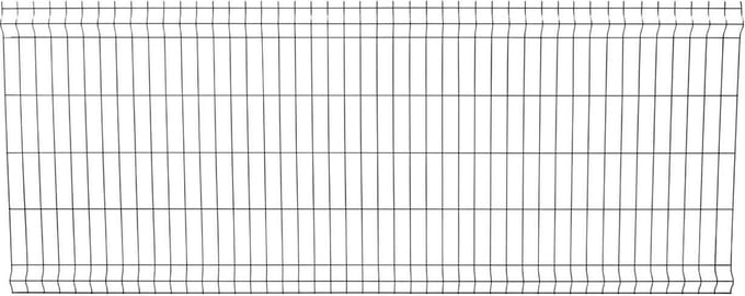 Enkelstaaf hekwerk zwart 100cm hoog 250cm breed.