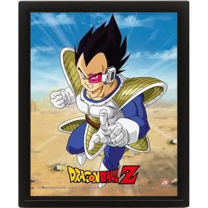 3D lenticulaire frame Pyramid Dragon Ball Z Saiyan Great Ape Transformation