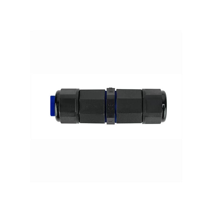 Waterdichte IP68 kabelconnector 3-aderig zwart zwart