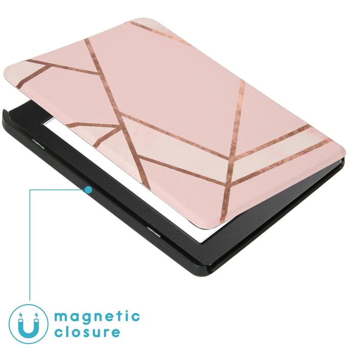 imoshion Design Slim Hard Case Bookcase voor de Tolino Page 2 - Pink Graphic
