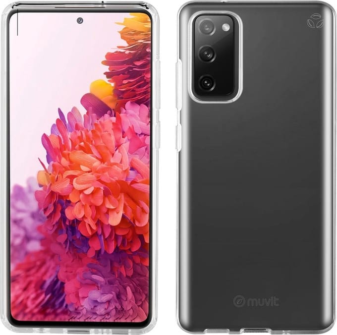 Muvit, Hoesje Geschikt voor Samsung Galaxy S20 FE RECYCLETEK Zacht, Transparant