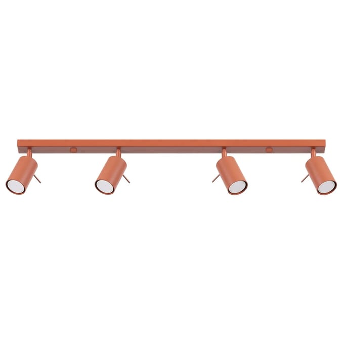 Sollux Lighting Plafondlamp Ring - GU10 - rode oker - staal - 17x81x6cm