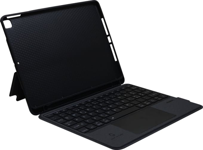 Cazy back Cover + Flap + Qwerty Keyboard geschikt voor iPad 2021 (9th Gen) / 2020 (8th Gen) - Zwart