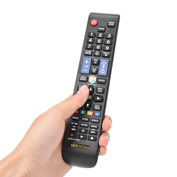 Télécommande de remplacement universelle pour téléviseur Samsung BN59-01198Q black