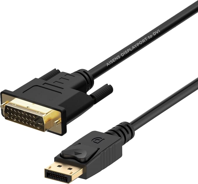 DisplayPort to DVI Adapter Aisens A125-0366 2 m Black