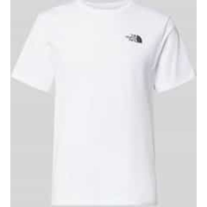 T-shirt met logo en ronde hals