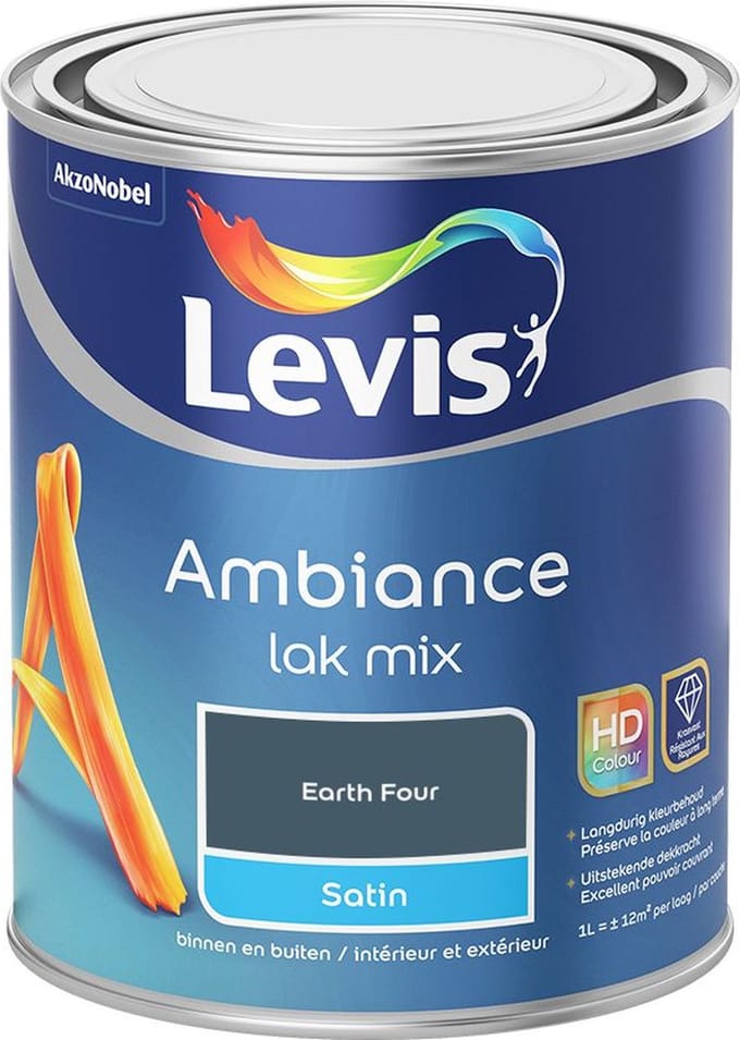 Levis - Ambiance Lak Satin Mix - Earth Four - Mengverf - 1 L