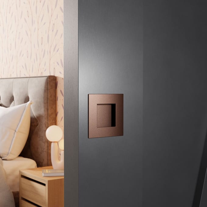 Schuifdeurkom - Brons Kleur - RVS - GPF - GPF0714.A2E Bronze blend 70x70mm