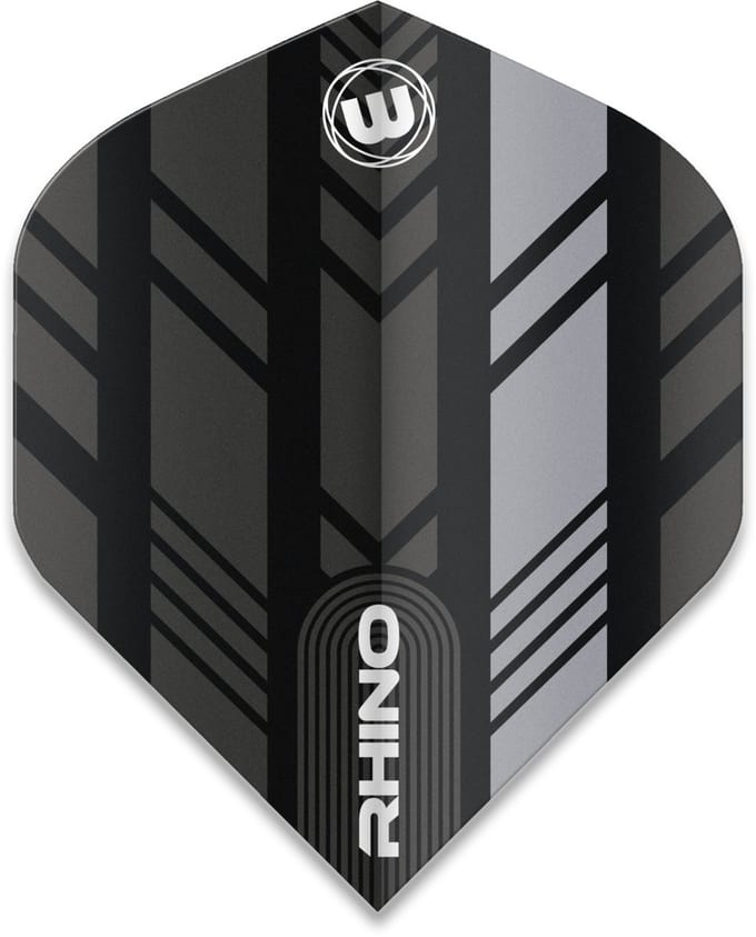 Winmau Rhino Extra Thick Black & Grey - Dart Flights
