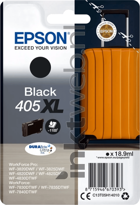 Epson 405XL inktcartridge zwart hoge capaciteit (origineel)