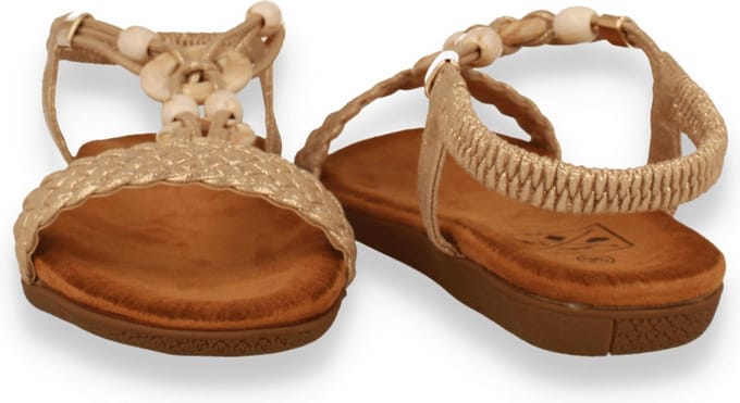 Mode-mania Dames Sandaal | Goud | Maat: 42