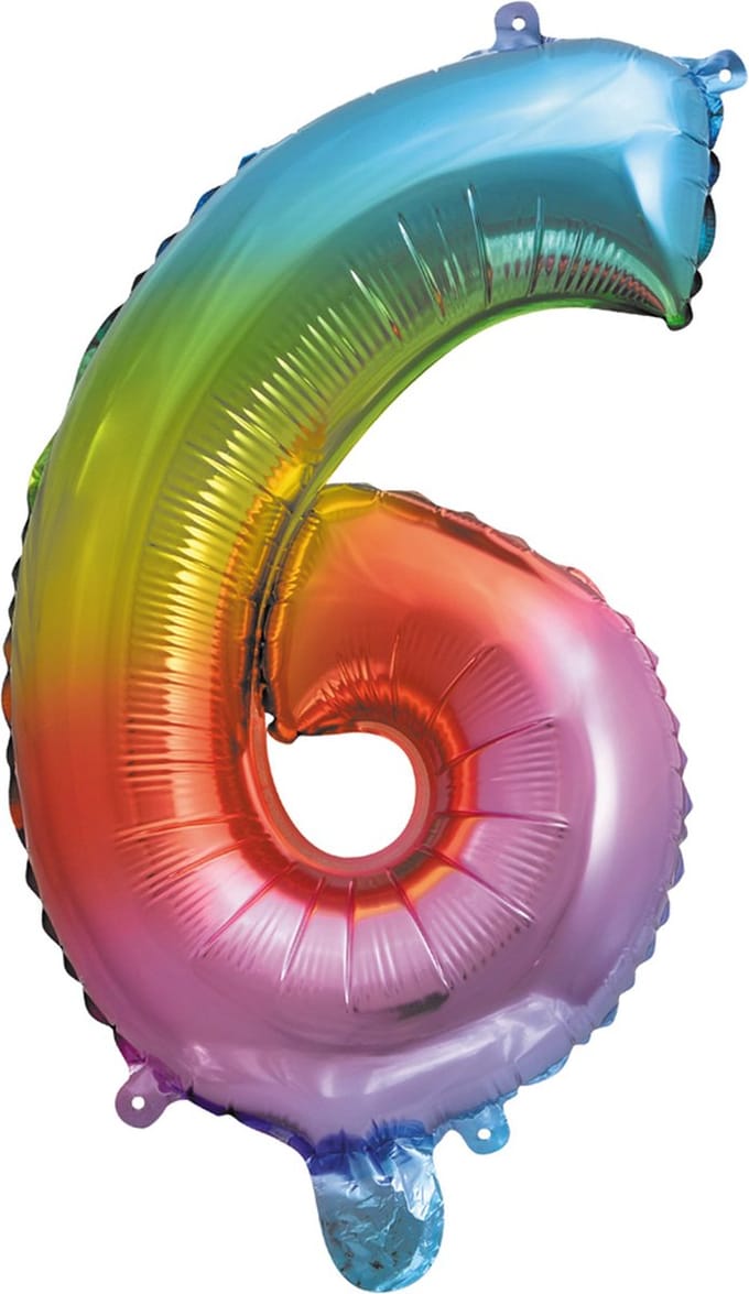 Folieballon 16" nmr. 6 - Regenboog