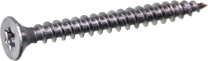 QZ Spaanplaatschroeven platkop 4.5 x 30 TX-20 Roestvast Staal (RVS) A2