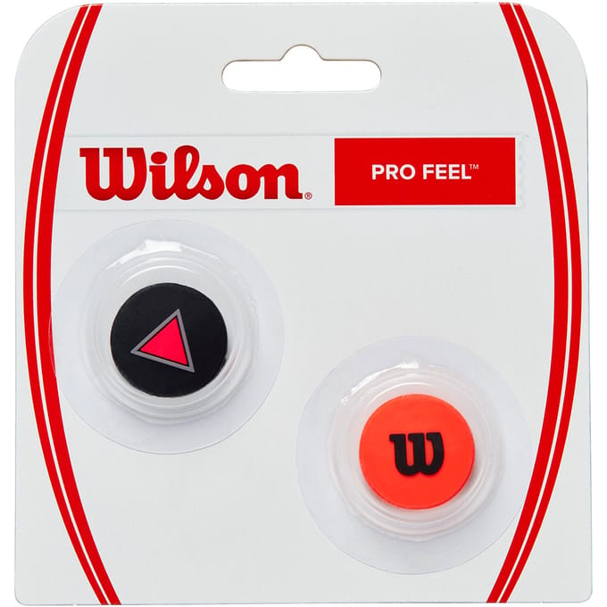 Wilson Clash Pro Feel Clash Demper Verpakking 2 Stuks-Zwart,Rood