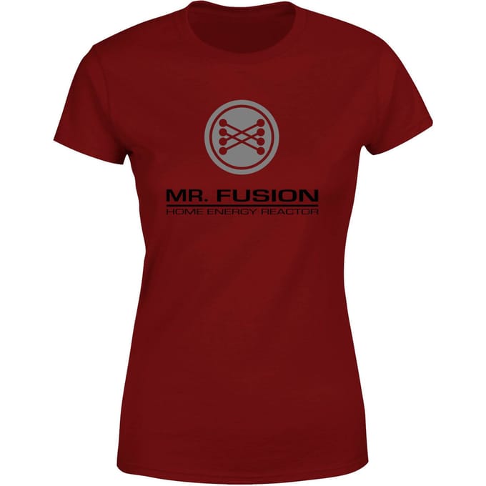Back To The Future Mr Fusion Women's T-Shirt - Burgundy - L