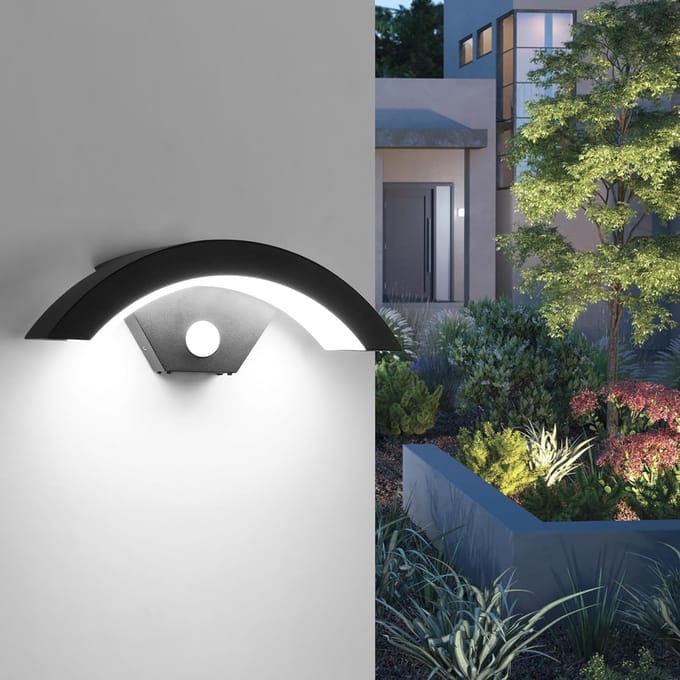 Waterdichte Buitenwandlamp met Bewegingsmelder 24W IP65