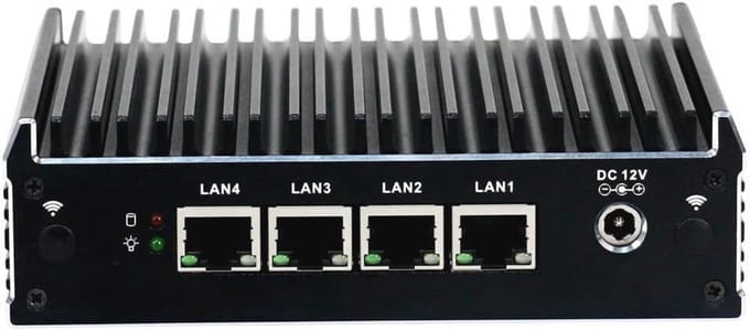 Quad Core Firewall Micro Appliance Mini PC met 8G RAM en 256G SSD - Perfect voor pfsense en OPNsense