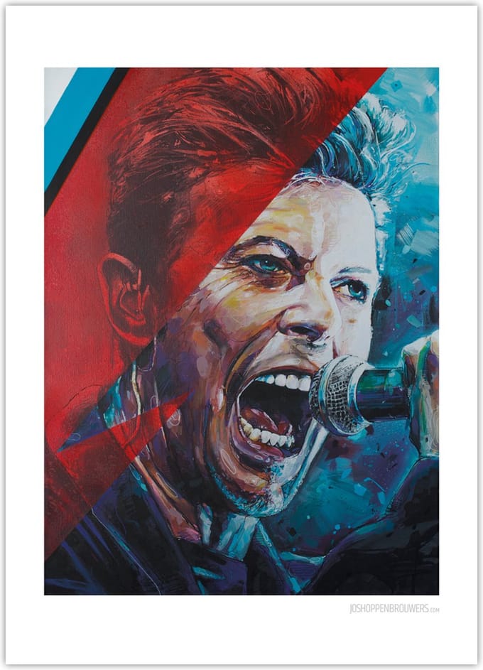 David Bowie 01 poster 50x70 cm