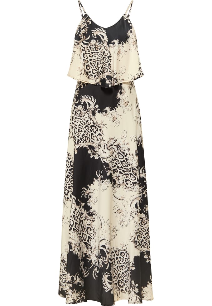 faina Maxi-jurk met all-over print nelice
