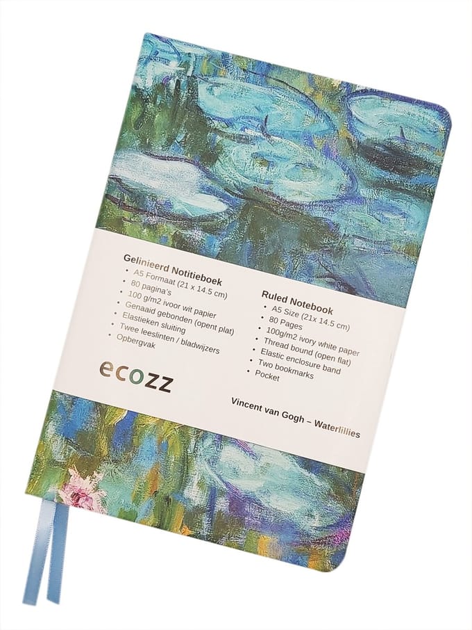 Ecozz Notitieboek A5 Monet Waterlilies