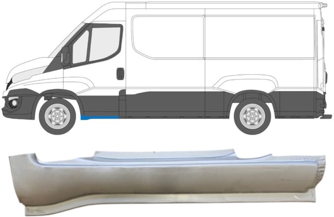 Reparatiepaneel voorste dorpel voor Iveco Daily 2014-2016 / Links