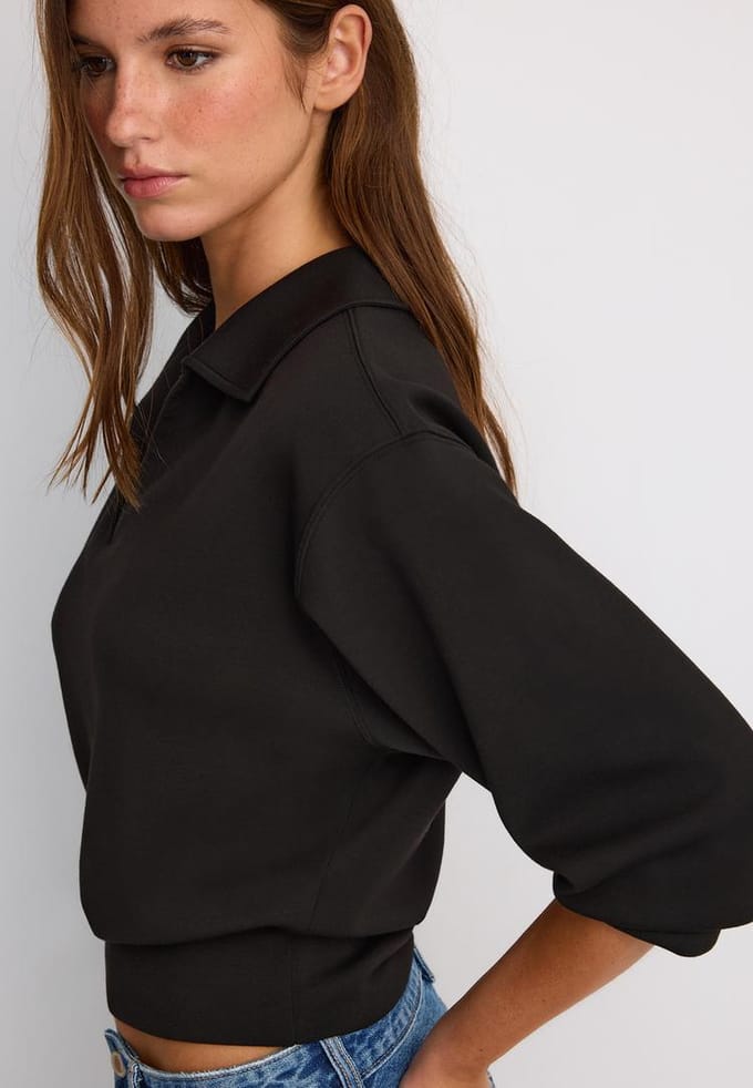 Stradivarius Sweater met zachte touch  Zwart M