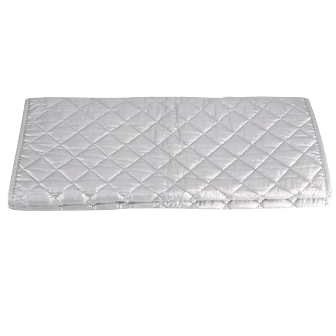 Planche à repasser résistante à la chaleur, coussin à linge de voyage pliable et portable, protection des vêtements, tapis à repasser, sèche-linge, plaque de couverture, machine à laver 55*120cm white