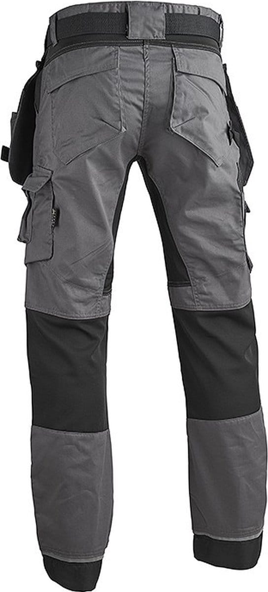 4WORK Madrid Premium Stretch Grijs Werkbroek Heren