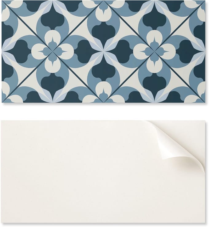 Vinyl muurposter voor hal 100x50 cm, abstract geometrisch patroon