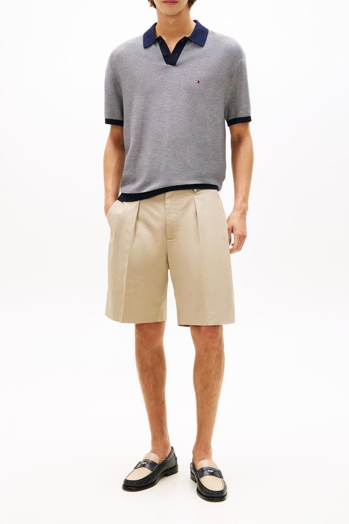 Tommy Hilfiger Cool Touch Structure Sweater Desert Sky/ivory Petal Größe: S | Pullover Outlet | Herren