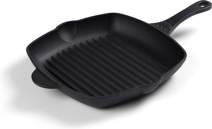 Żeliwna patelnia grillowa 28x28 cm – Holm