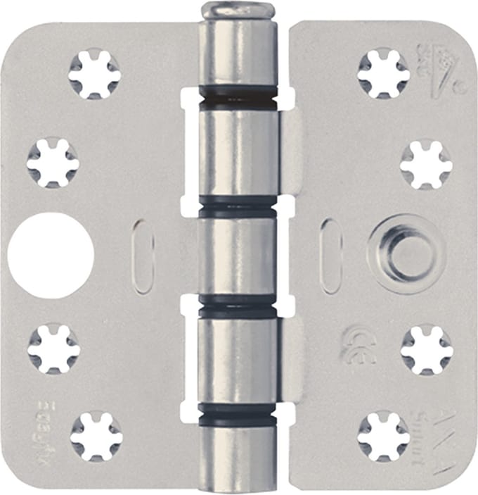 AXA Smart easyfix veiligheidsscharnier 1687 RVS Gst 89 x 89 x 3mm SKG*** (Prijs per stuk)