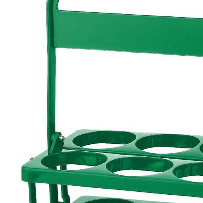 Bierfles Draagmand Emmer Houder Plastic Opvouwbaar Multifunctioneel Draagbaar Bierfles Drager Groen groen