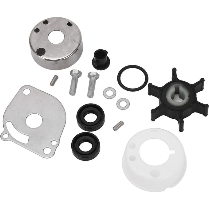 Kit de réparation de turbine de pompe à eau 14 pièces Haute performance Efficace 6A1 W0078 02 pour 2 CV 2 TEMPS