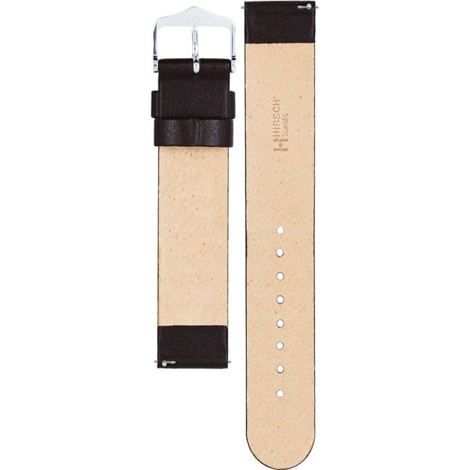 Hirsh Horlogeband Scandic Bruin - Leer - 18mm
