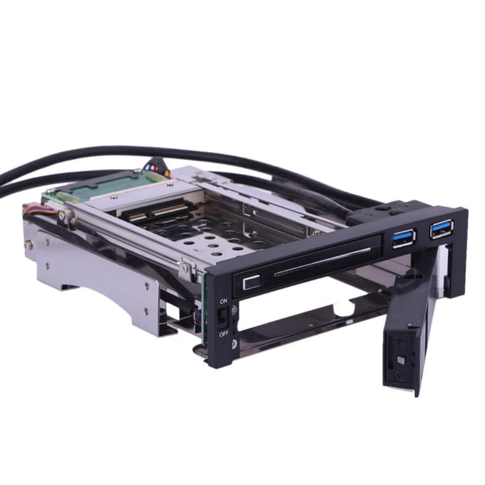 Station d'accueil durable pour disque dur HDD et SSD à double baie 3,5  + 2,5 gray
