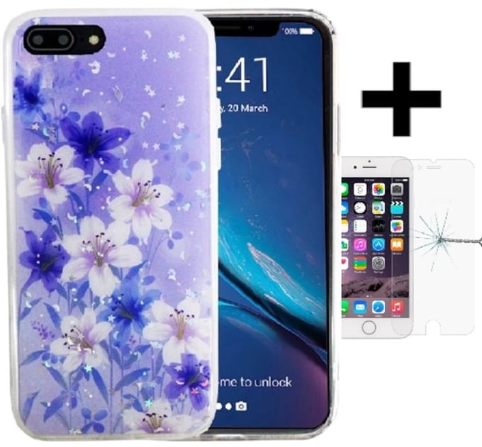 Silicone/TPU back cover print Geschikt voor Apple iPhone 7/8 plus (5)