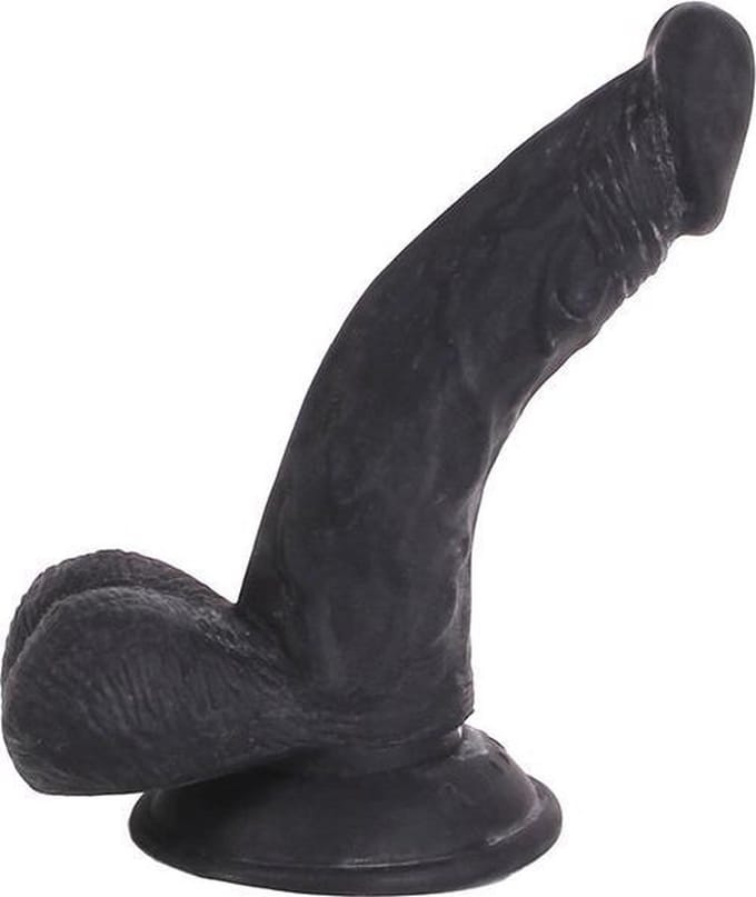 Kiotos Cox - Dildo 16 x 4 cm - Zwart
