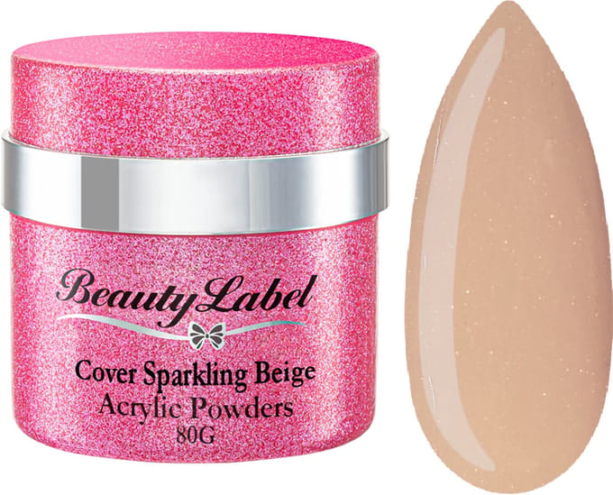 Beauty Label Acrylic Powders - Cover Sparkling Beige 80g