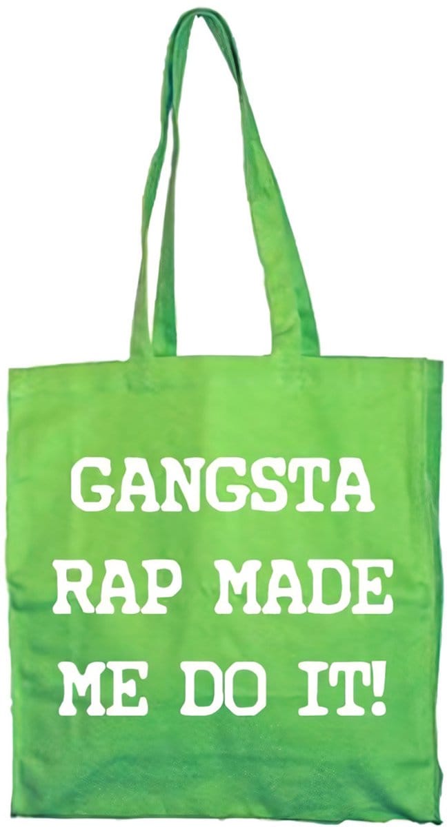 Hybris Gangsta Rap Made Me Do It Tote Bag SH-4-13062-H17-5