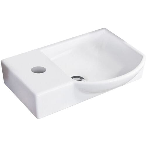 Fackelmann SBC guest WC ceramic sink 45 x 32 cm, sink right, tap hole left 82391