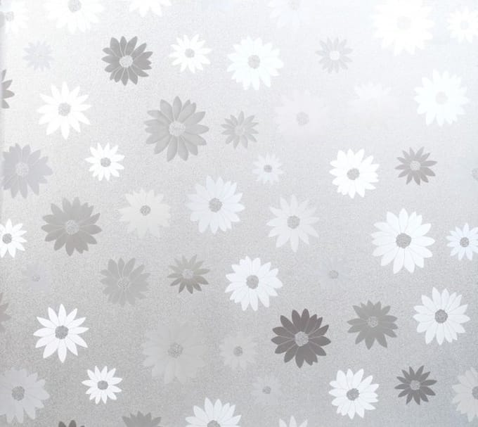 Raamfolie statisch-anti inkijk- bloemen 45cm x 2 meter