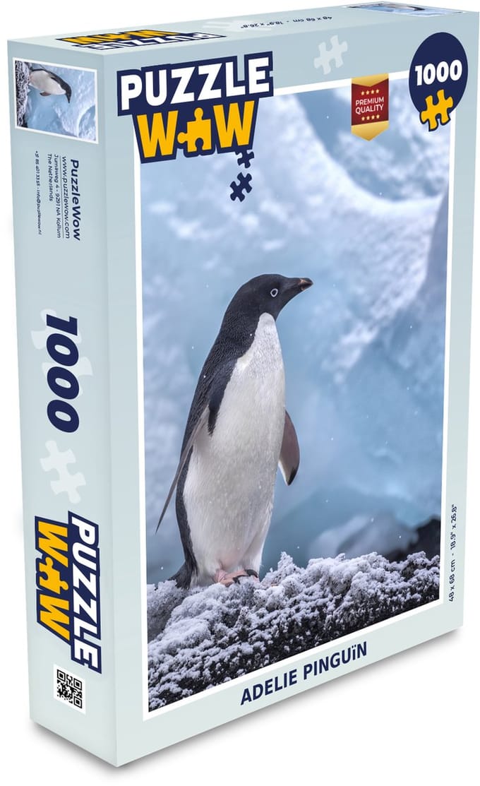 Puzzel Adelie Pinguïn - Legpuzzel - Puzzel 1000 stukjes volwassenen